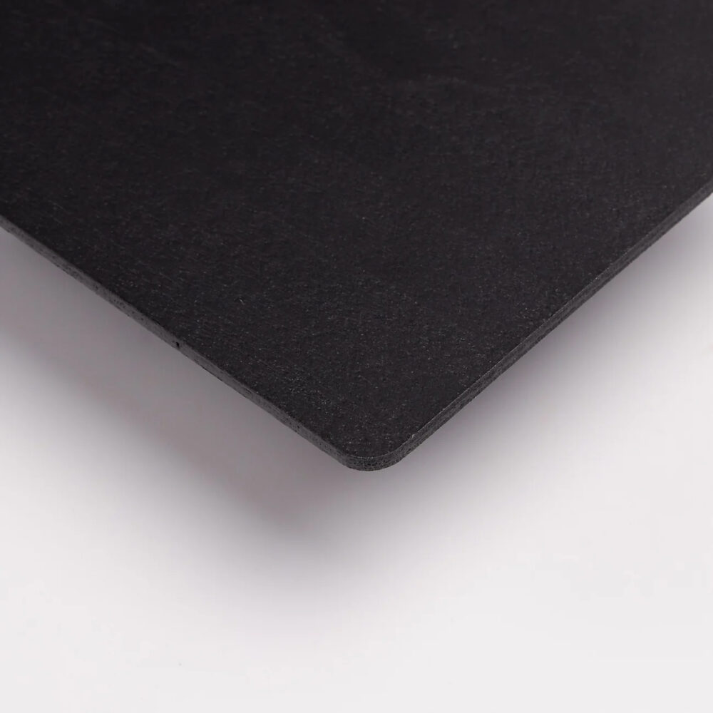 Bamboo business card in black.